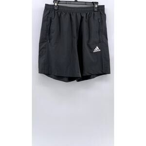 ADIDAS Men's Charcoal Gray PrimeGreen Aero Ready Pull-On Active Shorts SZ L